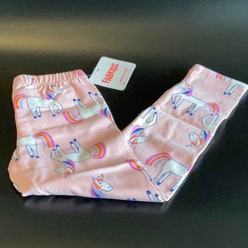 FabKids basic legging unicorn blushing